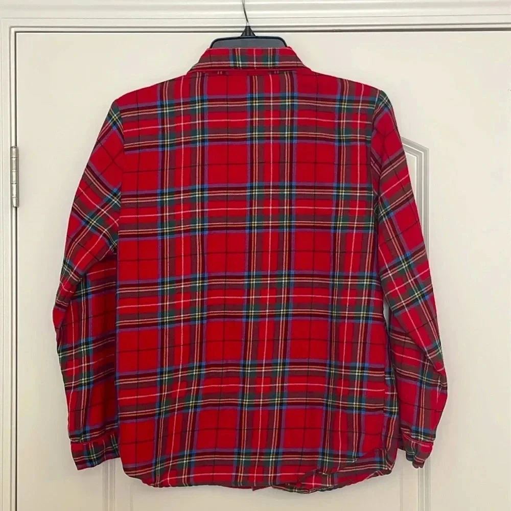 Gap Kids Plaid Button Up Pajama Top Only Size 12